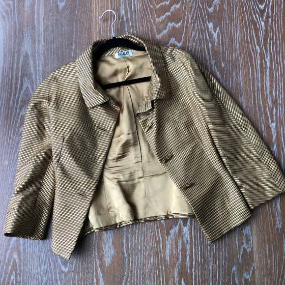 Vintage Bill Blass gold jacket - Picture 3 of 3